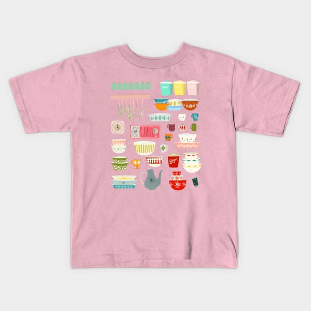 Kitchen Items Kids T-Shirt by jenblove